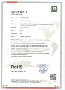RoHS Certificate