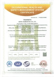 Occupational health and safety management system