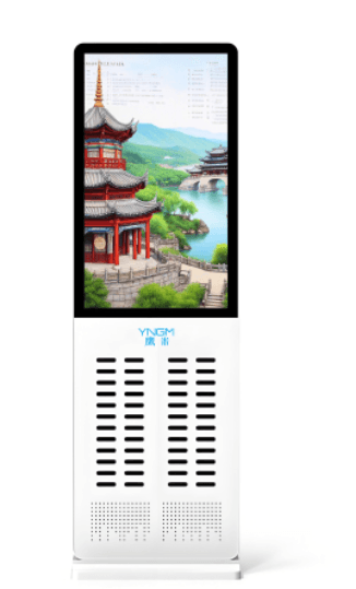 Self-service tour guide rental cabinet show to customers