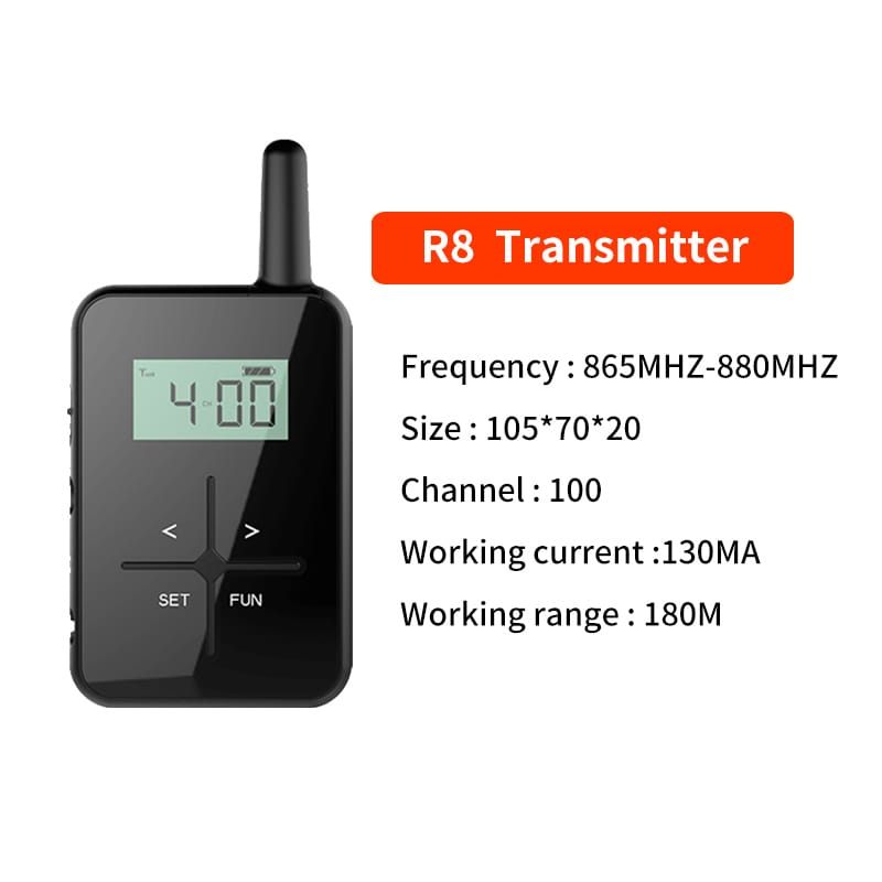 wireless tour guide transmitter picture
