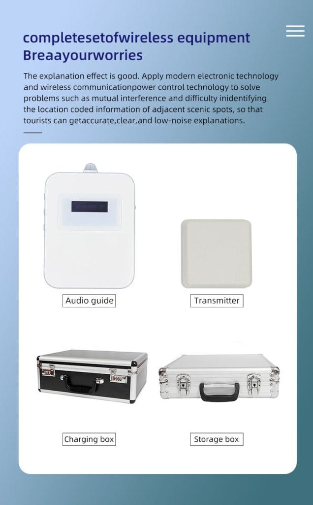 Self guided audio tours accessories picture