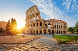 the Colosseum in Rome