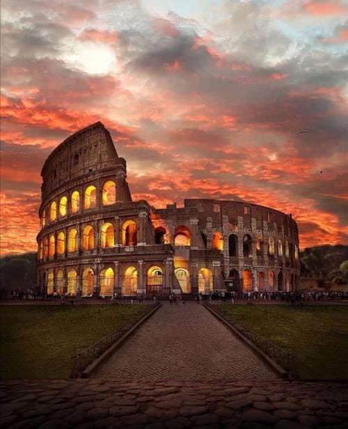  the Colosseum in Rome