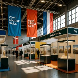 an exhibition hall