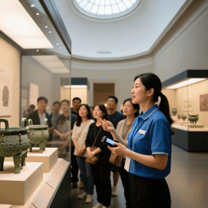 People visit museums.