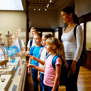 students visit museums