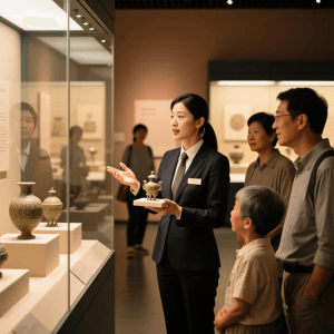 People visit museums.