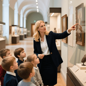 people visit museums