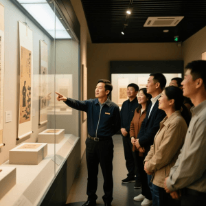 People visit museums.