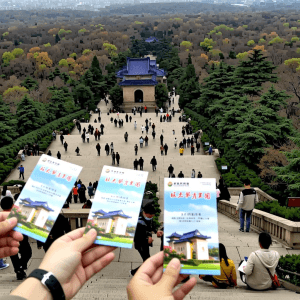 people visit scenic spots