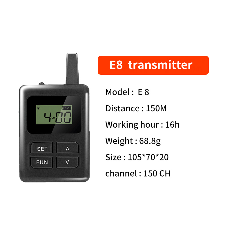 E8 transmitter
