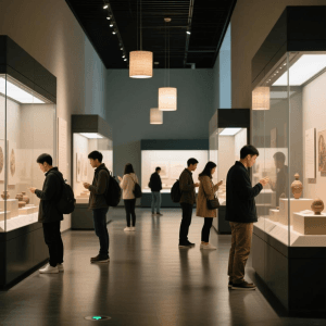 People visit museums.