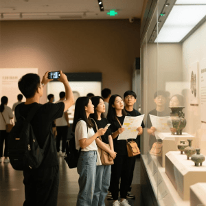 People visit museums.