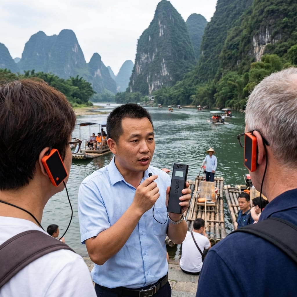 YINGMI L5 wireless tour guide system in scenic area