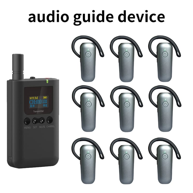 Which brand of wireless tour guide system has unique features