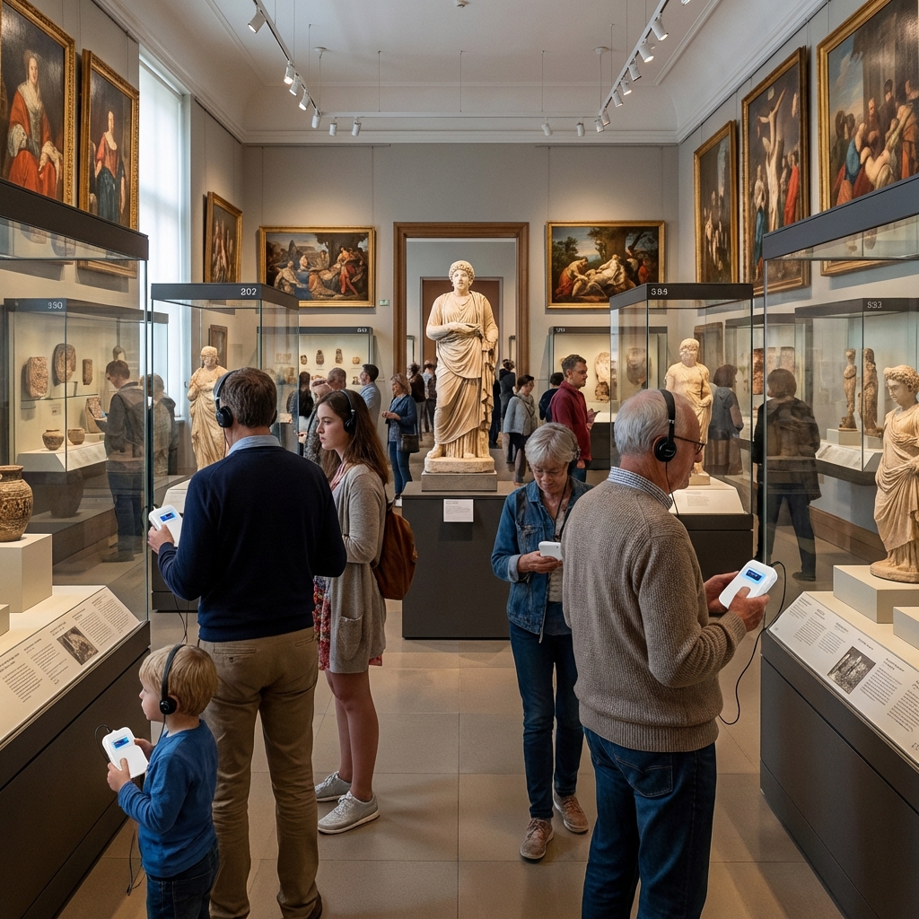 self-service audio guide device