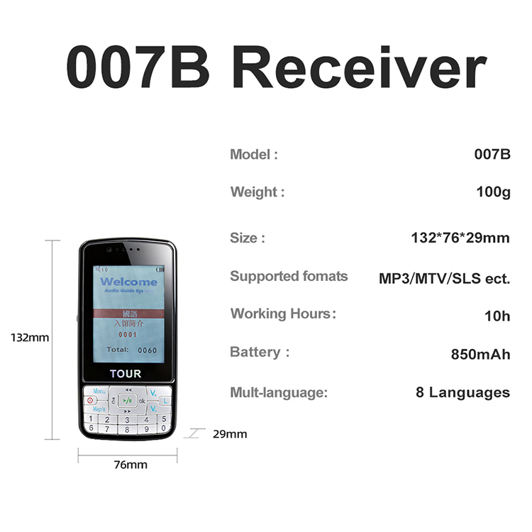 007B Audio Guide System receiver