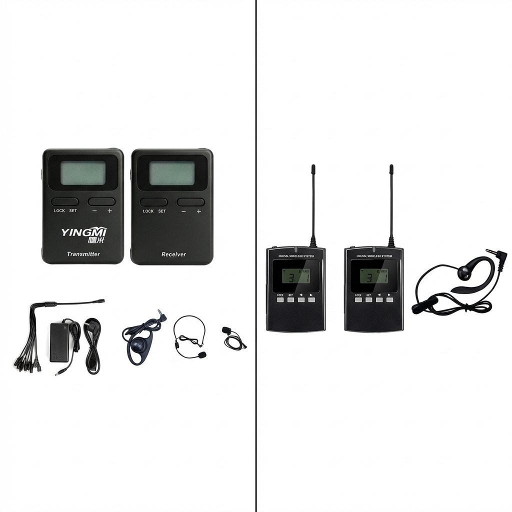 the 008A One-Way Tour Guide System and 008B Two-Way Tour Guide System