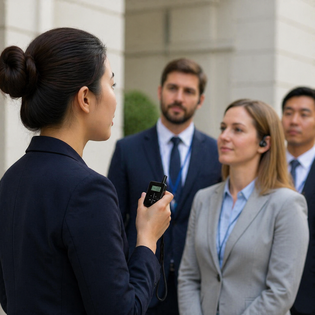 The R8 wireless tour guide system is applied in the scenarios of government and enterprise receptions.