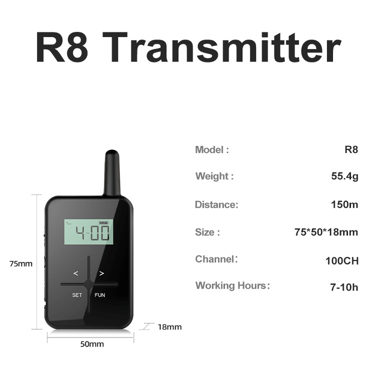 R8 transmitter