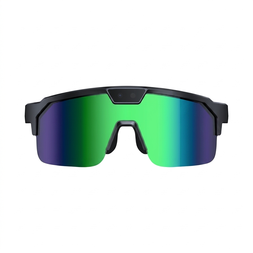 Q01 green AI smart glasses