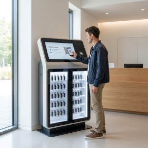YINGMI self-service audio guide rental system at scenic area visitor center